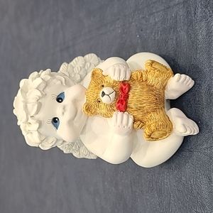 Angel Cherub with Teddy Bear